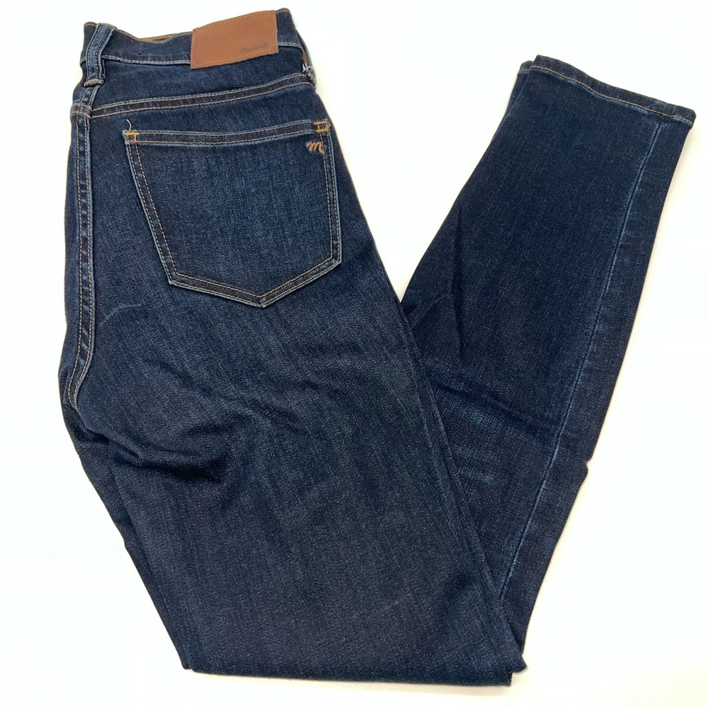 Madewell Women’s Dark Indigo Denim 9” High-Rise Skinny Jeans-Size 25